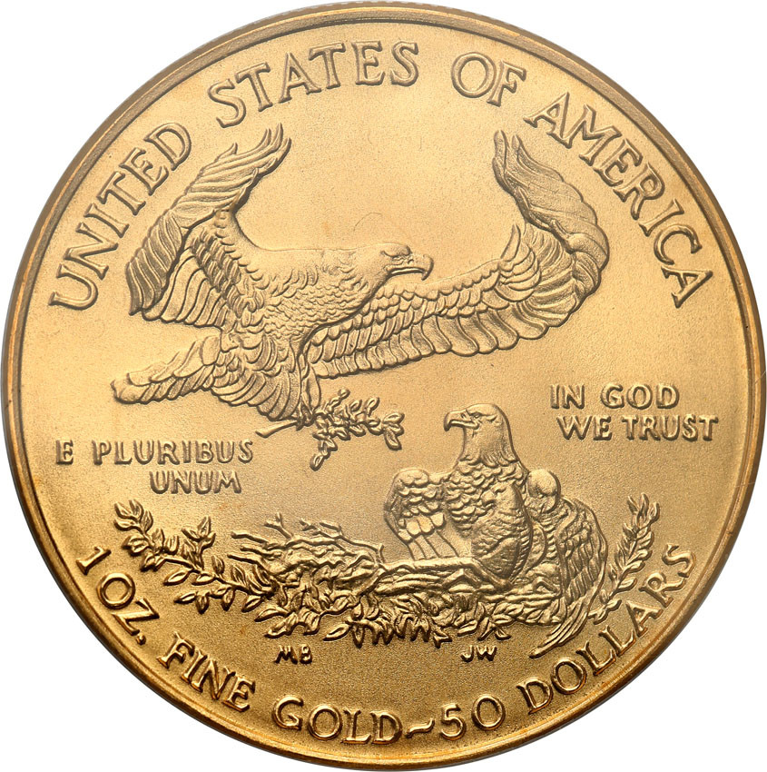 USA 50 dolarów 2005 PCGS MS69 uncja złota